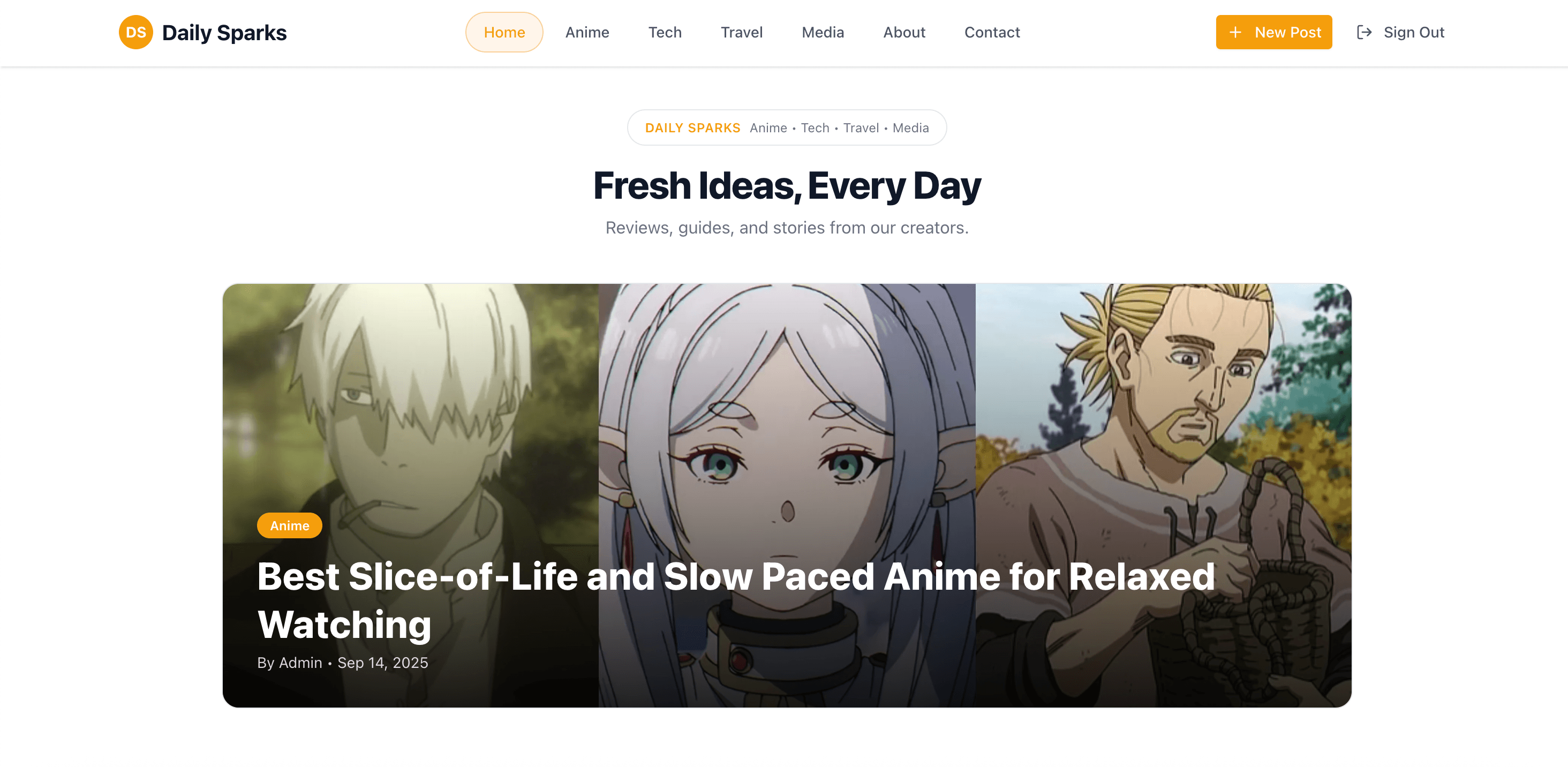 DailySparks – Tech, Anime & Travel blog
